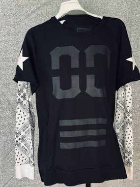 Wardrobe item from “RIVERDALE” Urban Heritage Black Logo Crewneck